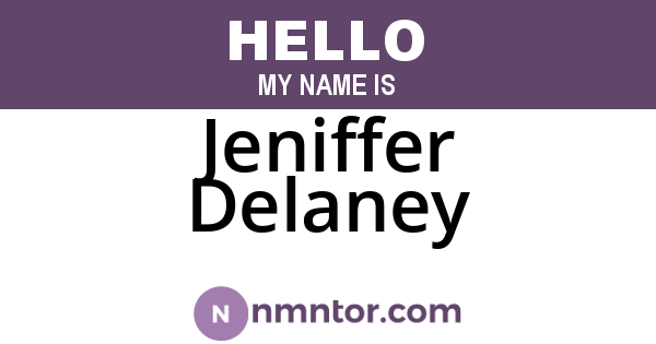 Jeniffer Delaney