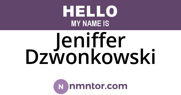 Jeniffer Dzwonkowski