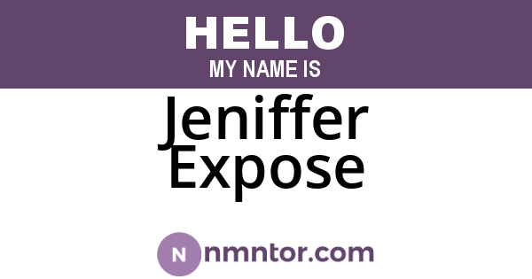 Jeniffer Expose