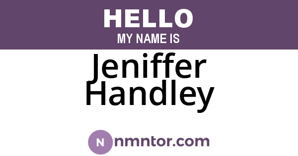 Jeniffer Handley