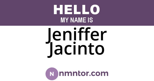Jeniffer Jacinto