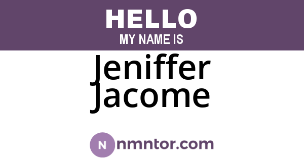 Jeniffer Jacome
