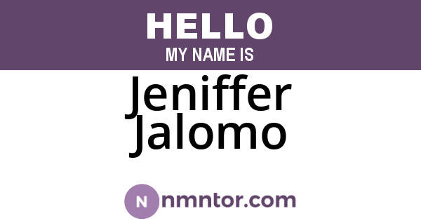 Jeniffer Jalomo
