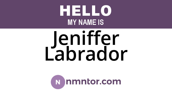 Jeniffer Labrador