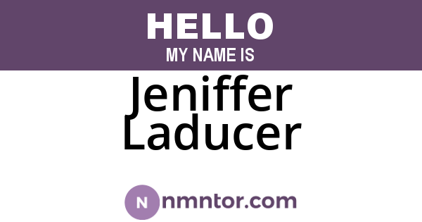 Jeniffer Laducer