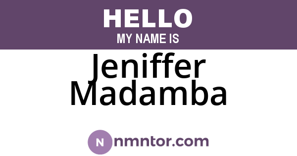 Jeniffer Madamba