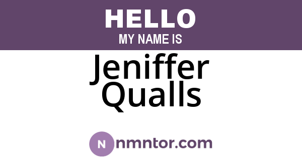 Jeniffer Qualls