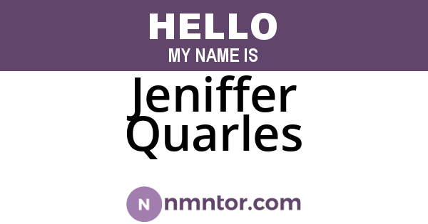 Jeniffer Quarles