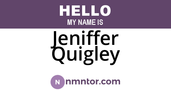 Jeniffer Quigley