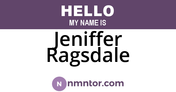 Jeniffer Ragsdale