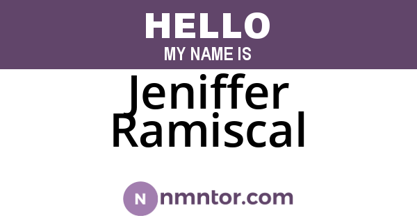 Jeniffer Ramiscal