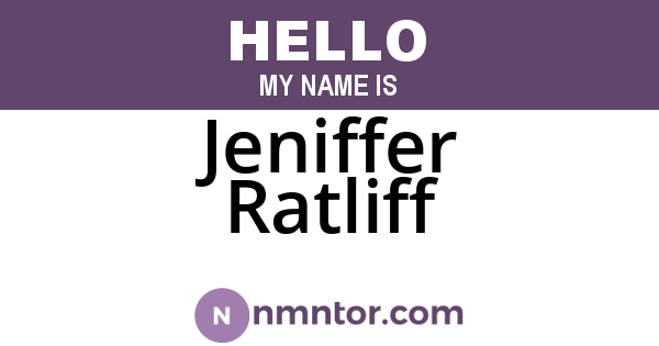 Jeniffer Ratliff