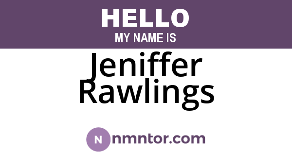 Jeniffer Rawlings