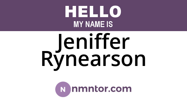 Jeniffer Rynearson