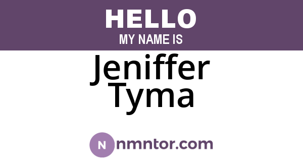 Jeniffer Tyma