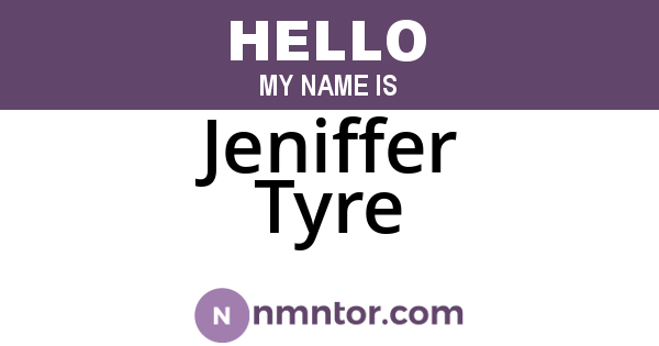 Jeniffer Tyre