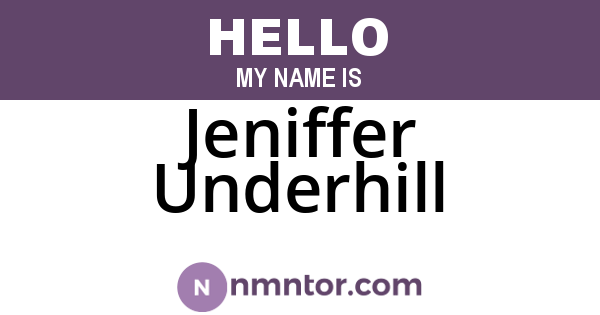 Jeniffer Underhill