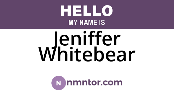 Jeniffer Whitebear