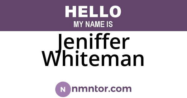 Jeniffer Whiteman
