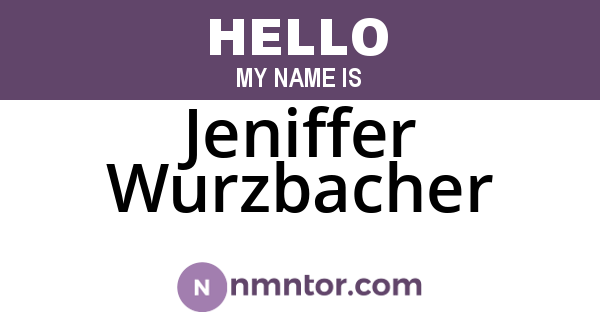 Jeniffer Wurzbacher