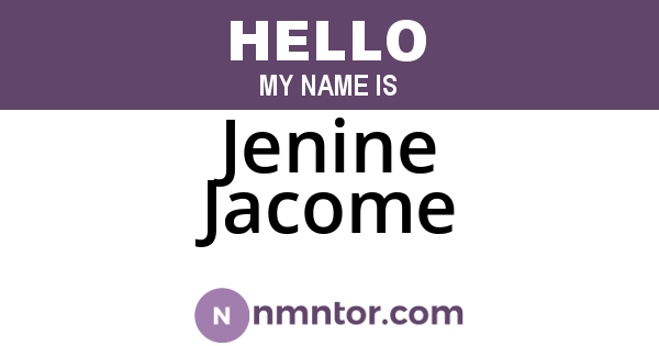 Jenine Jacome
