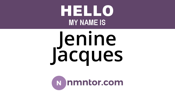 Jenine Jacques