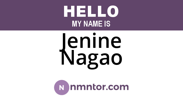 Jenine Nagao