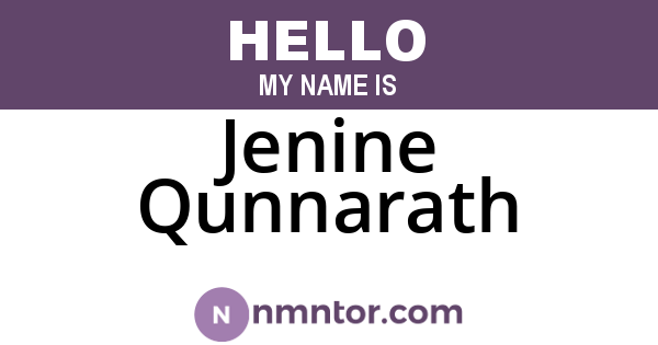 Jenine Qunnarath