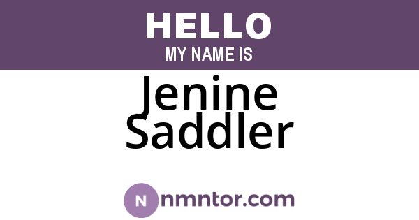 Jenine Saddler
