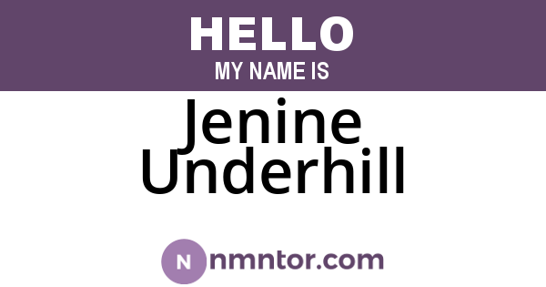 Jenine Underhill
