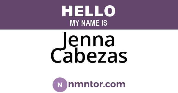 Jenna Cabezas