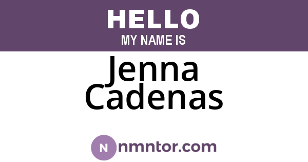 Jenna Cadenas