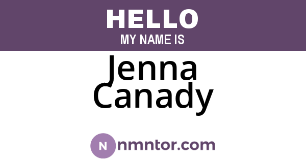 Jenna Canady