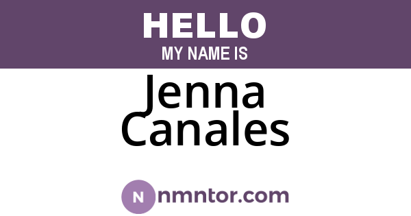 Jenna Canales
