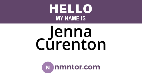 Jenna Curenton
