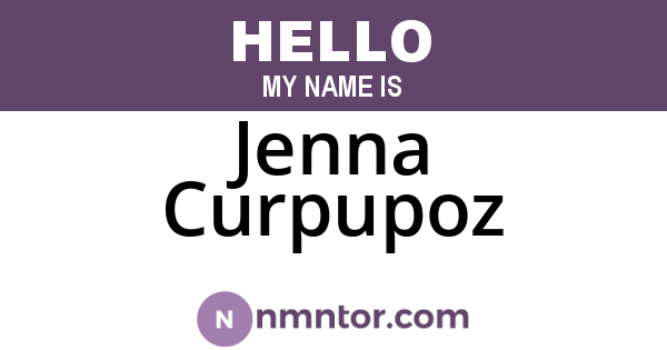 Jenna Curpupoz