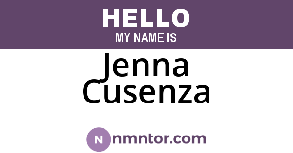 Jenna Cusenza