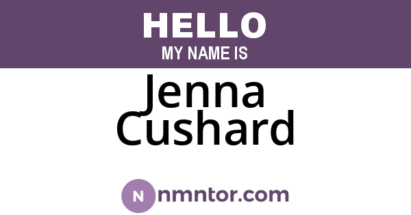 Jenna Cushard