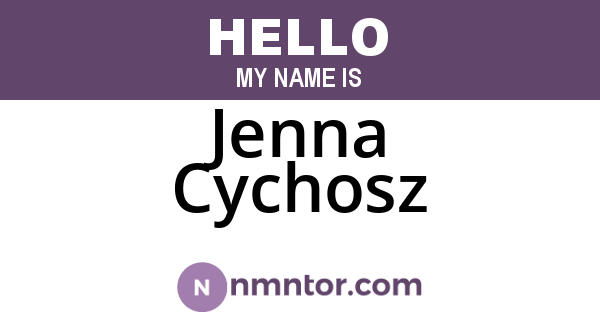Jenna Cychosz
