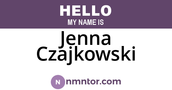 Jenna Czajkowski