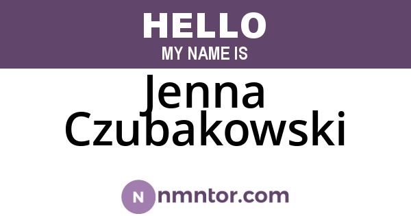 Jenna Czubakowski