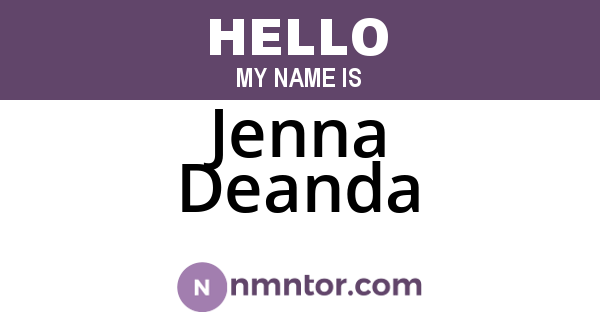 Jenna Deanda