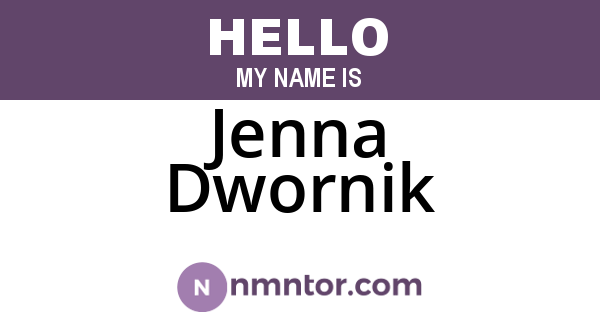 Jenna Dwornik