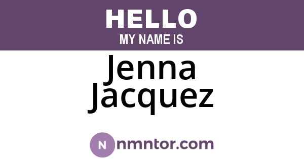 Jenna Jacquez