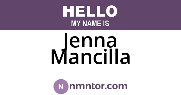 Jenna Mancilla