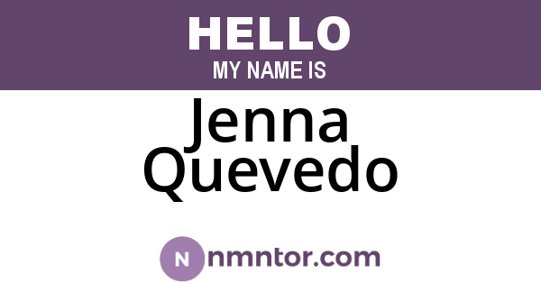 Jenna Quevedo