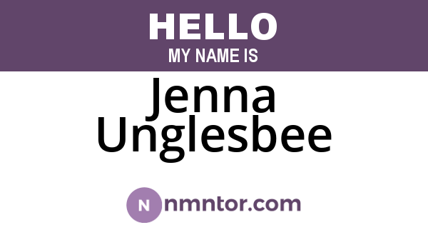 Jenna Unglesbee