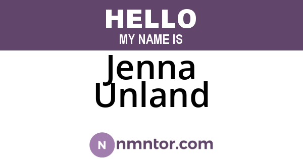 Jenna Unland