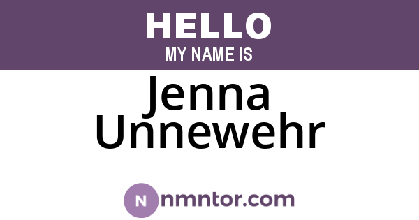Jenna Unnewehr