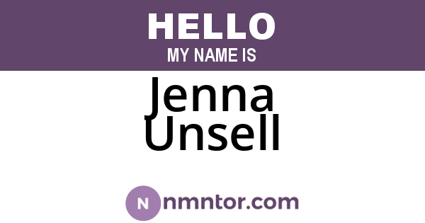 Jenna Unsell